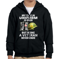 My Time In Uniform Youth Zipper Hoodie | Artistshot