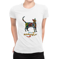 Namaste Cat Yoga Meditation Funny Ladies Fitted T-shirt | Artistshot