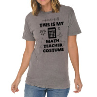 This Is My Scary Math Teacher Costume Halloween Cartoon Character Vintage T-shirt | Artistshot