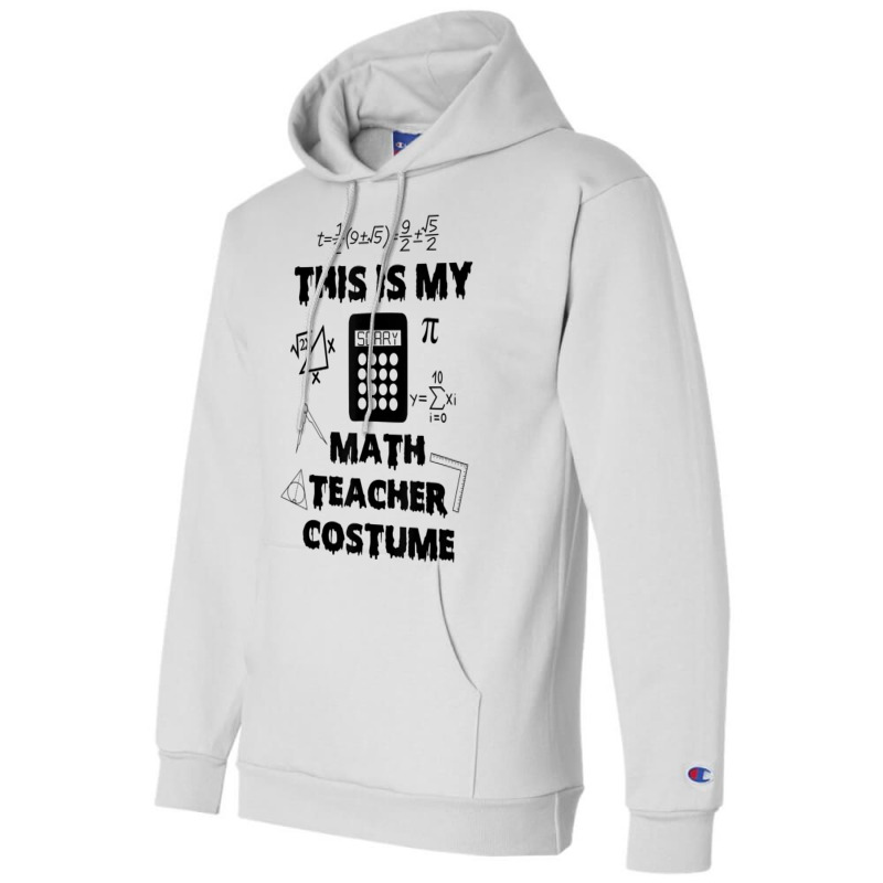 This Is My Scary Math Teacher Costume Halloween Cartoon Character Champion Hoodie | Artistshot