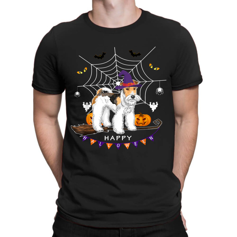 Airedale Witch Pumpkin Halloween Kids Mens Womens Dog Lover 172 T-shirt | Artistshot