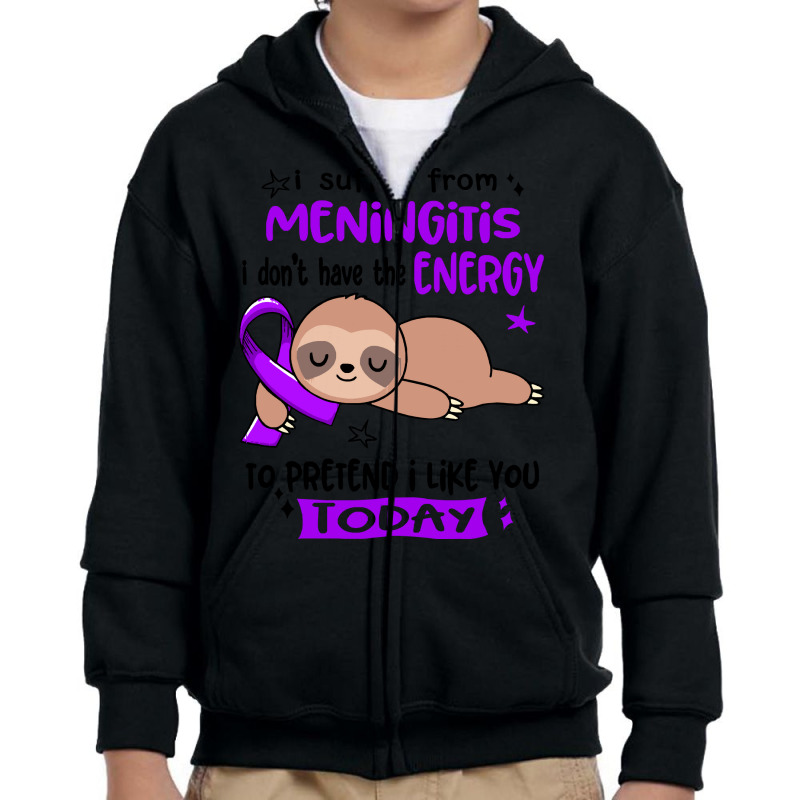 Meningitis Awareness T  Shirt3168 Youth Zipper Hoodie by musteringregard | Artistshot