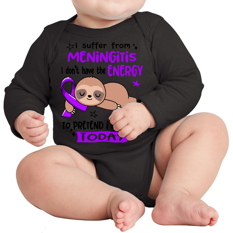 Meningitis Awareness T  Shirt3168 Long Sleeve Baby Bodysuit by musteringregard | Artistshot