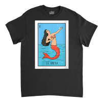 Womens La Mermaid Lottery Gift The Mermaid Card Mexican Lottery V Neck Classic T-shirt | Artistshot