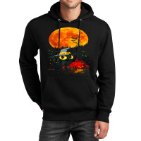 Black Cat Halloween Scary Pumpkins Full Moon Black Cat Lover 51 Unisex Hoodie | Artistshot