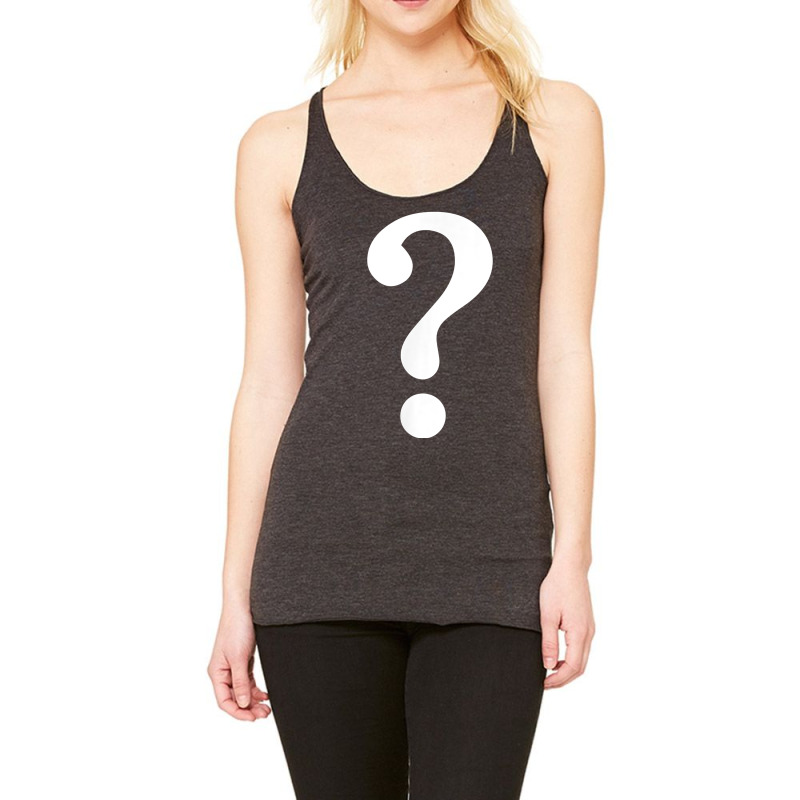 Question Mark T Shirt, Funny Grammar Racerback Tank by RolaLuken | Artistshot