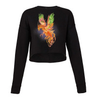 Phoenix Rising Watercolor Fantasy Mythical Mystic Funny Gift Cropped Sweater | Artistshot