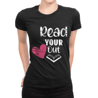 Read Your Heart Out Funny Book Lovers Character Animae Ladies Fitted T-shirt | Artistshot