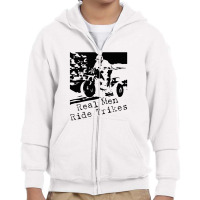 Real Men Ride Trikes 3 Youth Zipper Hoodie | Artistshot