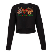 Peace Love Rudolph Cropped Sweater | Artistshot