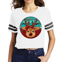 Reindeer Christmas Scorecard Crop Tee | Artistshot