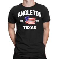 Angleton Texas Tx Usa Stars & Stripes Vintage Style T-shirt | Artistshot