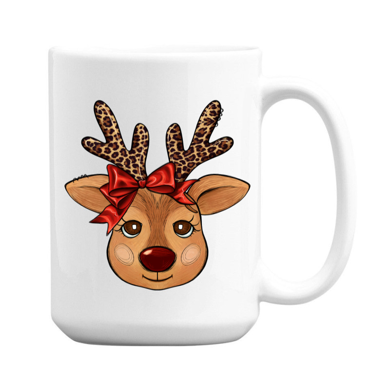 Reindeer Face 15 Oz Coffee Mug | Artistshot