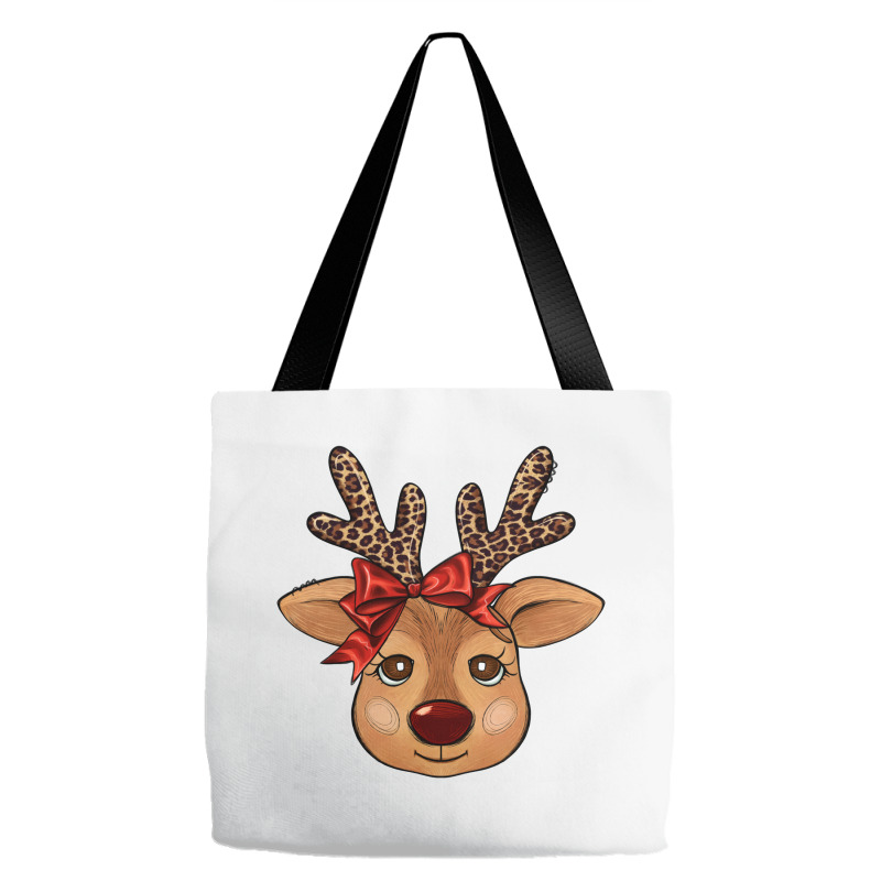 Reindeer Face Tote Bags | Artistshot