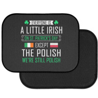 Polish Irish On St Patrick's Day Rear Car Mat | Artistshot