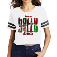 Hava A Holly Jolly Christmas Reindeer Scorecard Crop Tee | Artistshot