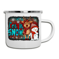 Let It Snow Reindeer And Snowman Camper Cup | Artistshot