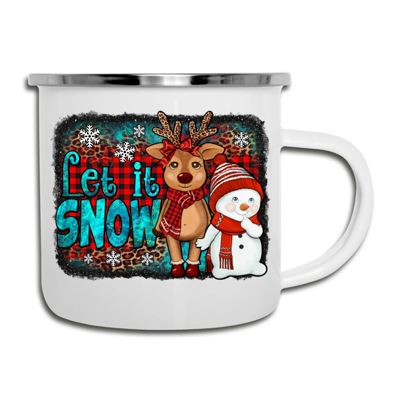 Let It Snow Reindeer And Snowman Camper Cup | Artistshot