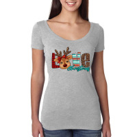 Love Christmas Reindeer Women's Triblend Scoop T-shirt | Artistshot