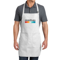 Vintage Maldives South Asia Retro Design T Shirt Full-length Apron | Artistshot