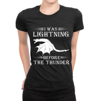 Thunder Dragon Birthday Gift Mask Ladies Fitted T-shirt | Artistshot