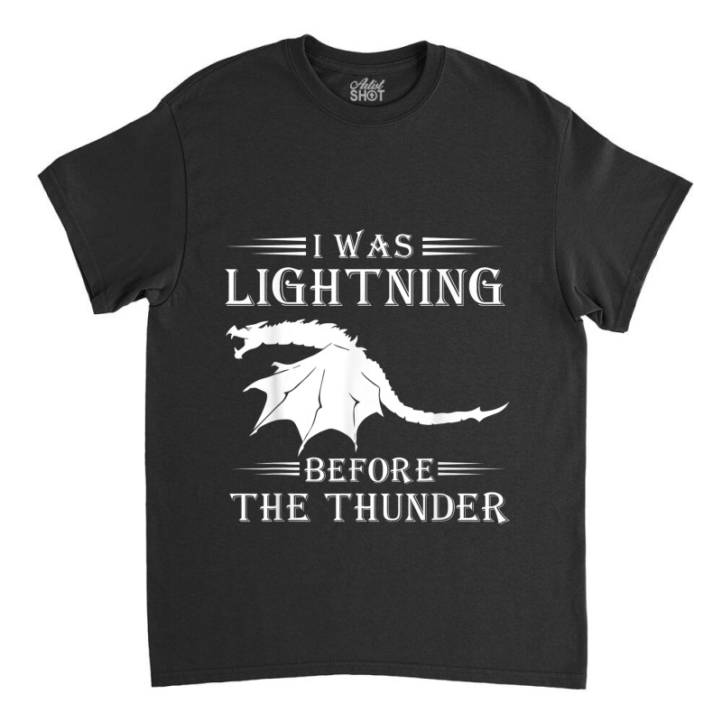 Thunder Dragon Birthday Gift Mask Classic T-shirt by HailieDesign | Artistshot