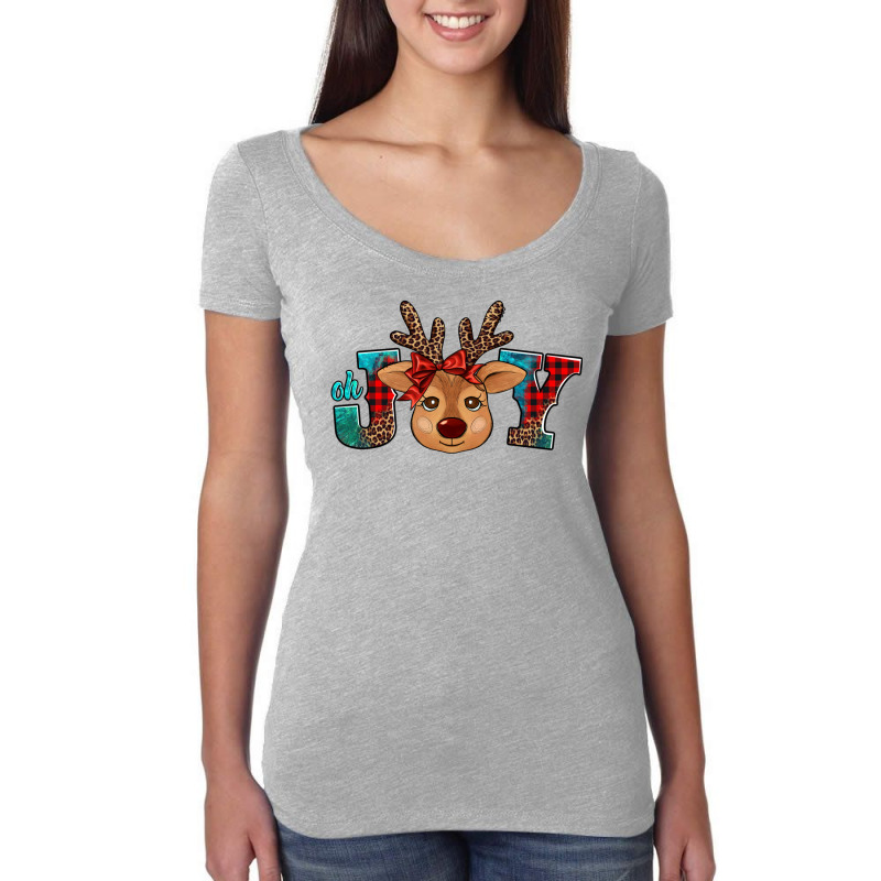 Oh Joy Reindeer Women's Triblend Scoop T-shirt | Artistshot