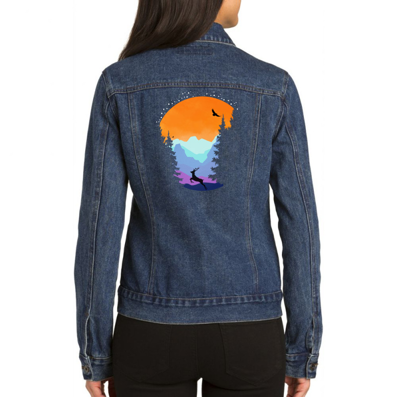 Mountain Vibe Ladies Denim Jacket | Artistshot