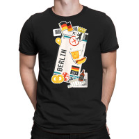 Berlin Germany Boarding Pass Airplane Ticket Travel T Shirt T-shirt | Artistshot