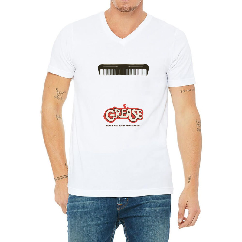 Grease Comb Movie V-Neck Tee by ikatancinta | Artistshot