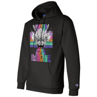 Womens Imagine Magical And Mythical Fantasy Dragons Character Videogam Champion Hoodie | Artistshot