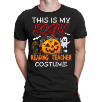 This Is My Scary Reading Teacher Costume Pumpkin Halloween Funny Gifts T-shirt | Artistshot