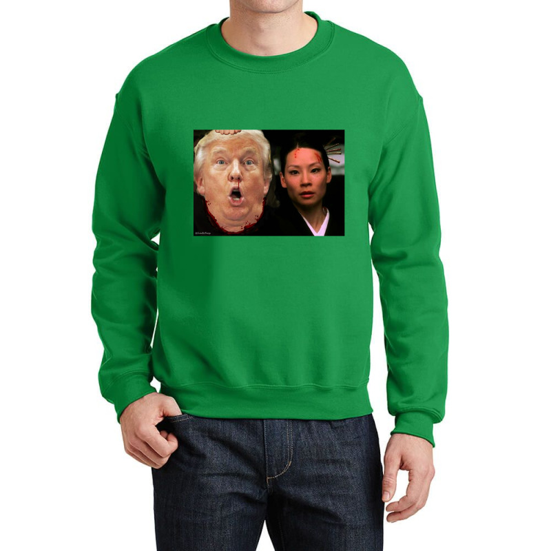 Trump Meets O Ren Ishii   Trump Crewneck Sweatshirt | Artistshot