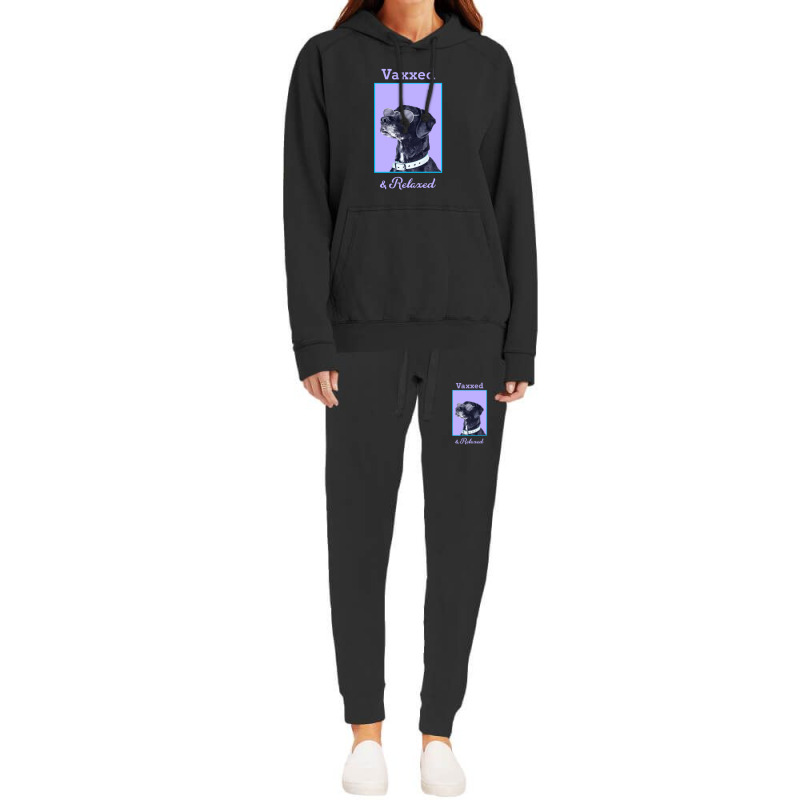 Vaxxed & Relaxed Dog   Vaccinated Hoodie & Jogger set by obatpari | Artistshot