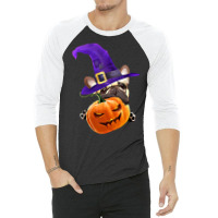 French Bulldog T  Shirt French Bulldog, Witch Hat, Scary Halloween, Ja 3/4 Sleeve Shirt | Artistshot