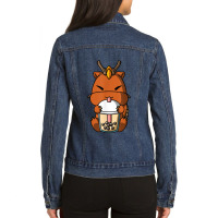 Yes I Really Do Need All These Books Dragon Women Girls Kids Retro Vin Ladies Denim Jacket | Artistshot