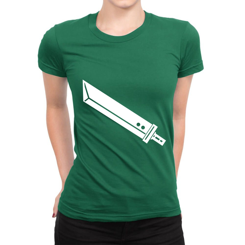 Buster Sword   Minimalist  Final Fantasy 7 Ladies Fitted T-Shirt by jammuter | Artistshot