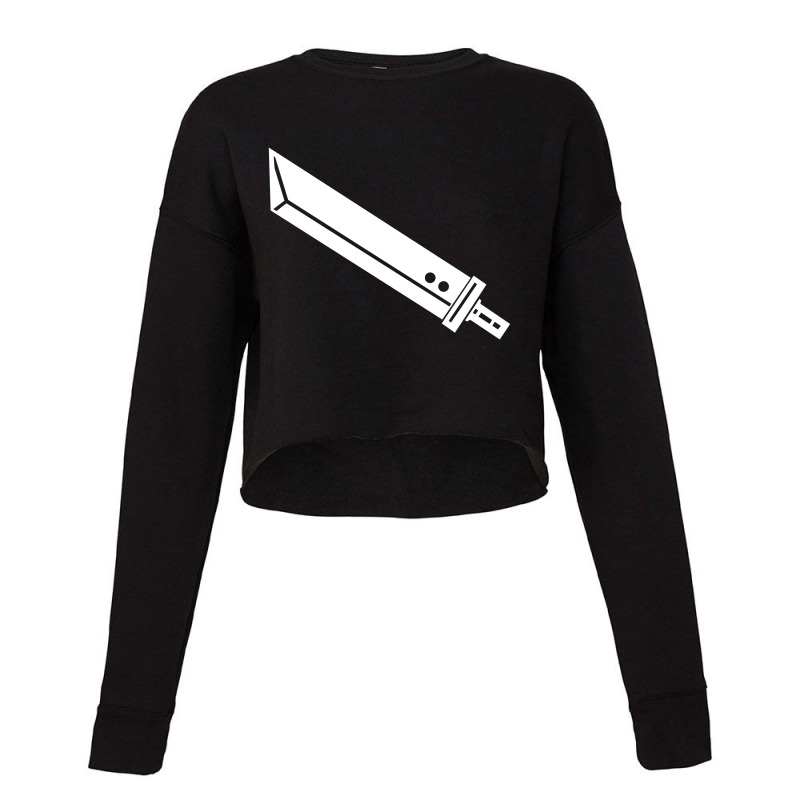 Buster Sword   Minimalist  Final Fantasy 7 Cropped Sweater by jammuter | Artistshot