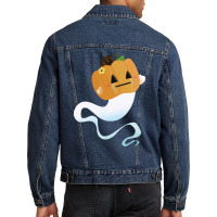 Ghost T  Shirt Pumpkin Head Ghost T  Shirt Men Denim Jacket | Artistshot