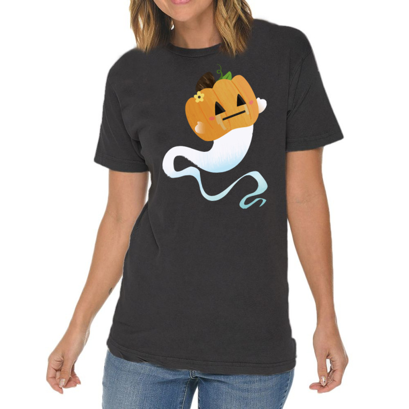 Ghost T  Shirt Pumpkin Head Ghost T  Shirt Vintage T-Shirt by orangesagreement | Artistshot