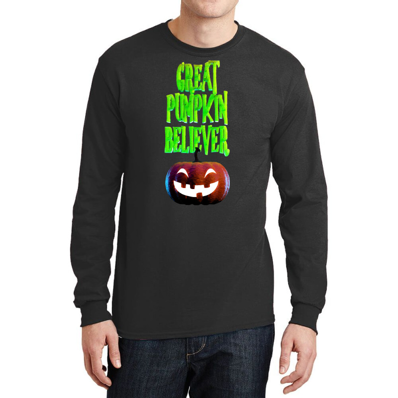 Great Pumpkin T  Shirt Great Pumpkin Believer In 3 D T  Shirt Long Sleeve Shirts by orangesagreement | Artistshot