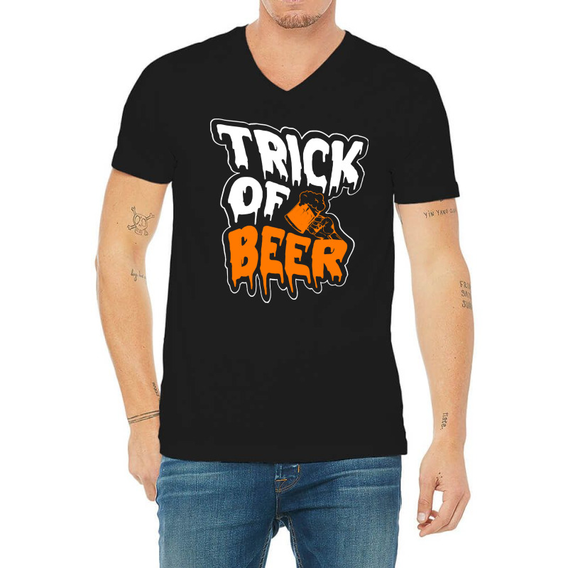 Halloween Beer T  Shirthalloween Beer T  Shirt V-Neck Tee by orangesagreement | Artistshot