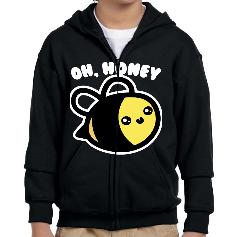 Oh Honey Bee Parody Youth Zipper Hoodie | Artistshot