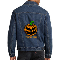 Pumpkin Head Men Denim Jacket | Artistshot