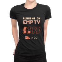 Running On Empty  Bacon Ladies Fitted T-shirt | Artistshot