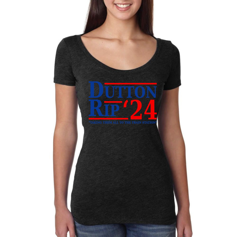 Dutton Rip 2024 , Taking Them All To The Train Station Women's Triblend Scoop T-shirt by VictorCruz | Artistshot