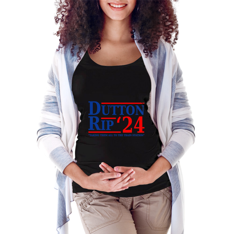 Dutton Rip 2024 , Taking Them All To The Train Station Maternity Scoop Neck T-shirt by VictorCruz | Artistshot