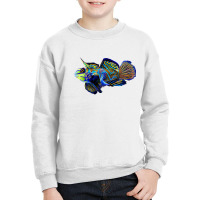 Womens Mandarin Goby Dragonet Saltwater Reef Aquarium Fish Tank V Neck Youth Sweatshirt | Artistshot