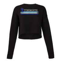 Tynemouth North Tyneside Seaside Holiday Retro Surf T Shirt Cropped Sweater | Artistshot