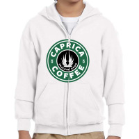 Caprica Coffee Frackin Youth Zipper Hoodie | Artistshot